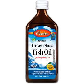Риб'ячий жир Carlson Labs Fish Oil Лимон 500 мл (2318) - Інтернет-магазин спільних покупок ToGether