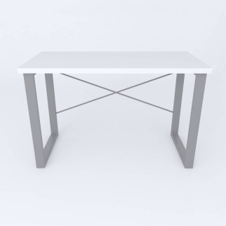 Письмовий стіл Ferrum-decor Драйв 750x1000x700 Сірий метал ДСП Білий 32 мм (DRA197) - Інтернет-магазин спільних покупок ToGether