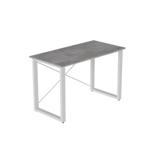 Письмовий стіл Ferrum-decor Драйв 750x1400x600 Білий метал ДСП Бетон 32 мм (DRA189) - Інтернет-магазин спільних покупок ToGether