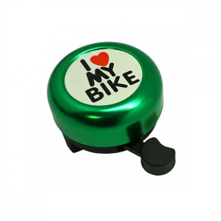 Дзвінок DN BL-005 I love my bike Зелений (BL-005-green) - Інтернет-магазин спільних покупок ToGether