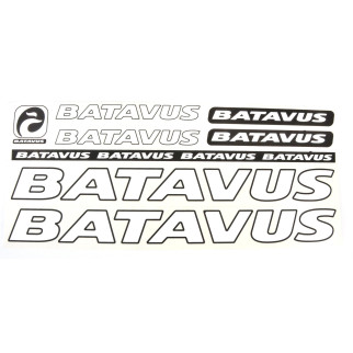 Наклейка Batavus на раму велосипеда Білий (NAK040) - Інтернет-магазин спільних покупок ToGether