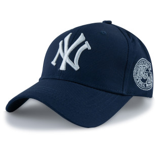 Бейсболка Liss NY коло збоку синій/білий 57-58 - Інтернет-магазин спільних покупок ToGether