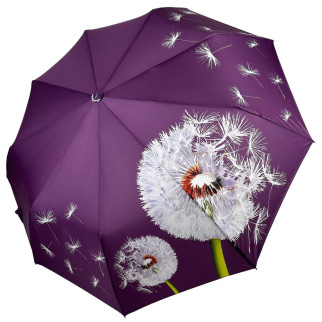 Яскрава жіноча парасоля автомат з принтом кульбабки на 9 шпиць від Susino фіолетовий Sys 0646-2 - Інтернет-магазин спільних покупок ToGether