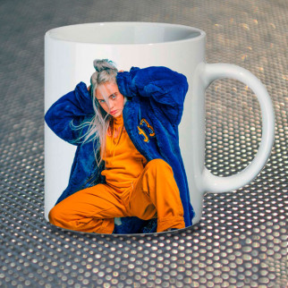 Чашка Fan Girl Біллі Айліш Billie Eilish (7077) 330 мл Білий - Інтернет-магазин спільних покупок ToGether