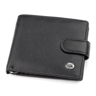 Чоловічий гаманець ST Leather ST113-1 із затискачем для грошей Чорний (18309) - Інтернет-магазин спільних покупок ToGether