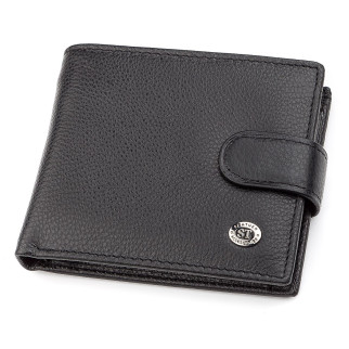 Чоловічий гаманець ST Leather ST103 Чорний шкіряний (18311) - Інтернет-магазин спільних покупок ToGether
