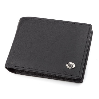 Чоловічий гаманець ST Leather ST108 Чорний шкіряний (18327) - Інтернет-магазин спільних покупок ToGether