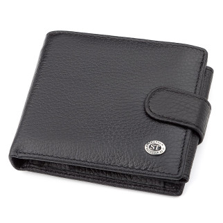 Чоловічий гаманець ST Leather ST102 шкіряний Чорний (18334) - Інтернет-магазин спільних покупок ToGether