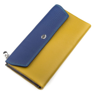 Гаманець жіночий ST Leather SB42-2 Жовто-синій (18405) - Інтернет-магазин спільних покупок ToGether
