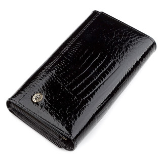Гаманець жіночий ST Leather S9001A шкіряний Чорний (18433) - Інтернет-магазин спільних покупок ToGether