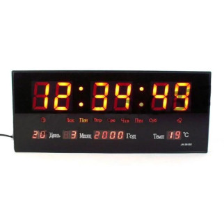 Настінні годинники електронні LED Спартак Number Clock 3615 Чорний - Інтернет-магазин спільних покупок ToGether