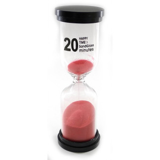Пісочний годинник None на 20 хвилин 14х4.5х4.5 см Червоний пісок (DN32236D) - Інтернет-магазин спільних покупок ToGether