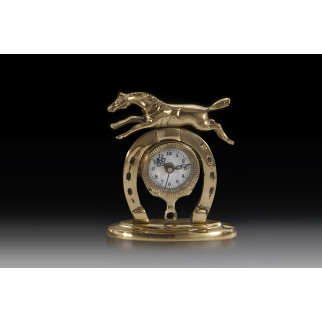 Годинник настільний VIRTUS HORSESHOE 16 x 14 см 880 гр Золотистий (130018) - Інтернет-магазин спільних покупок ToGether