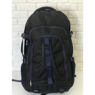 Рюкзак туристичний похідний VA T-02-3 65л Чорний із синім (009223) - Інтернет-магазин спільних покупок ToGether