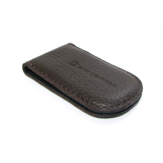 Затискач для грошей DNK Leather Коричневий (DNK Klip magnes-F col.F) - Інтернет-магазин спільних покупок ToGether
