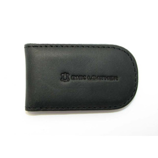 Затискач для грошей DNK Leather Чорний (DNK Klip magnes-H col.J) - Інтернет-магазин спільних покупок ToGether