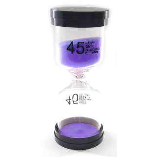 Годинник пісочний None на 45 хвилин 13х5.5х5.5 см Фіолетовий пісок (DN32238A) - Інтернет-магазин спільних покупок ToGether