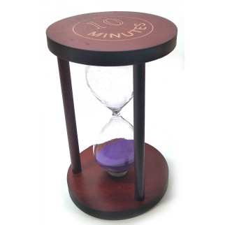 Годинник пісочний None на 10 хвилин 14.5х9х9 см Фіолетовий пісок (DN32071B) - Інтернет-магазин спільних покупок ToGether