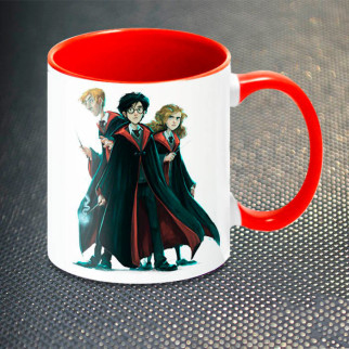 Чашка Fan Girl Гаррі Рон Герміона Гаррі Поттер Harry Potter New (14465) 330 мл Різнокольоровий - Інтернет-магазин спільних покупок ToGether