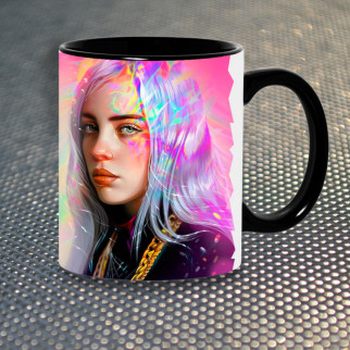 Чашка Fan Girl Billie Eilish Біллі Айліш New (14534) 330 мл Різнокольоровий - Інтернет-магазин спільних покупок ToGether