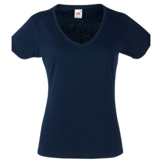 Футболка Fruit of the Loom Lady-fit V-neck XS Темно-синій (0613980AZXS) - Інтернет-магазин спільних покупок ToGether