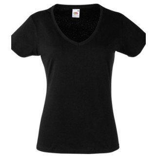 Футболка Fruit of the Loom Lady-fit V-neck XXL Чорний (061398036XXL) - Інтернет-магазин спільних покупок ToGether