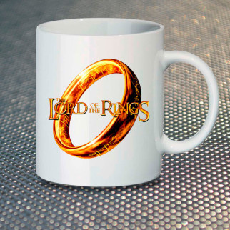 Чашка Fan Girl Логотип Володар Перстень The Lord of the Rings New (14499) 330 мл - Інтернет-магазин спільних покупок ToGether
