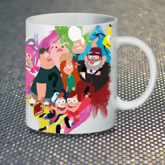 Чашка Fan Girl Гравіти Фолз Gravity Falls New (14518) 330 мл Різнокольоровий - Інтернет-магазин спільних покупок ToGether