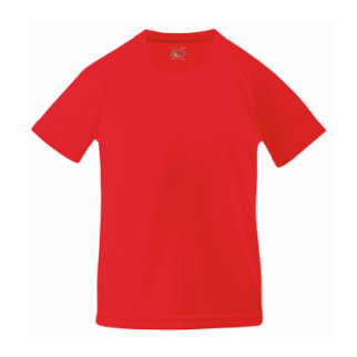 Дитяча спортивна футболка Fruit of the Loom 104 см Червоний (D061013040104) - Інтернет-магазин спільних покупок ToGether
