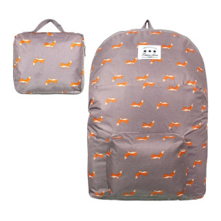 Рюкзак міський складаний ANM Foxes Темно-сірий з рожевим (21416) - Інтернет-магазин спільних покупок ToGether