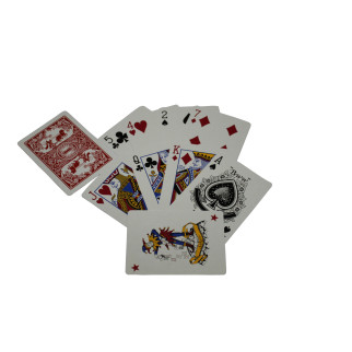 Карти гральні з пластиковим покриттям Duke 54 листа 87х62мм червоні (DN19172RED) - Інтернет-магазин спільних покупок ToGether