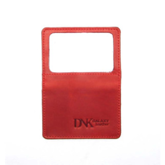 Міні обкладинка для документів ID паспорта DNK Leather DNK mini windows H col.H Червоний - Інтернет-магазин спільних покупок ToGether