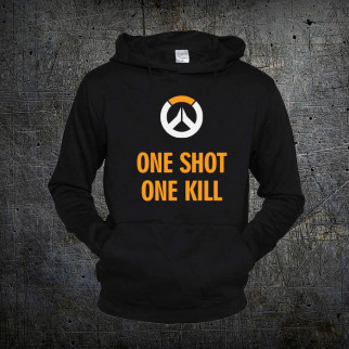 Худі Fruit of the Loom Один Постріл Одна Смерть One Shot One Kill - Overwatch Чорний S (2539) - Інтернет-магазин спільних покупок ToGether