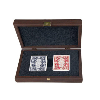 Набір карт покерних "Manopoulos" з пластиковим покриттям, в дерев'яному футлярі 24х17см, 1 кг (CXL20) - Інтернет-магазин спільних покупок ToGether