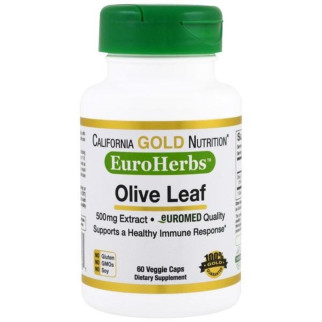 Екстракт оливкового листя California Gold Nutrition Olive Leaves 500 мг 60 капсул (CGN01113) - Інтернет-магазин спільних покупок ToGether
