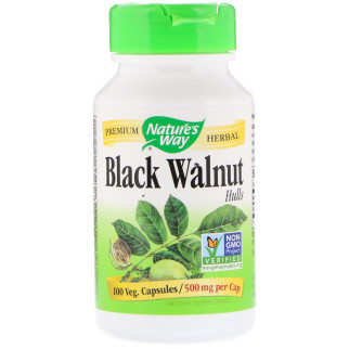 Чорний горіх Nature's Way Black Walnut Hulls 500 мг 100 капсул (NWY10600) - Інтернет-магазин спільних покупок ToGether