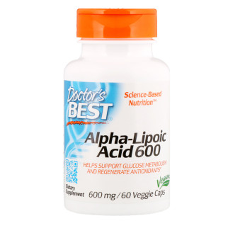 Альфа-ліпоєва кислота, Doctor's Best, Alpha-Lipoic Acid, 600 мг, 60 капсул - Інтернет-магазин спільних покупок ToGether