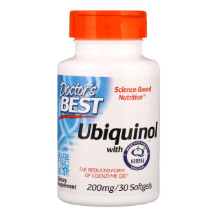 Убіхінол Doctor's Best Ubiquinol with Kaneka 200 мг 30 желатинових капсул (DRB00274) - Інтернет-магазин спільних покупок ToGether