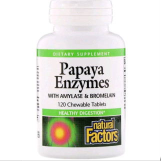 Ензими папайї Natural Factors Papaya Enzymes 120 таблеток (NFS01749) - Інтернет-магазин спільних покупок ToGether