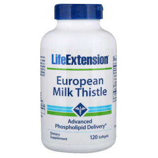 Силімарин (Росторопша) European Milk Thistle Life Extension 120 желатинових капсул - Інтернет-магазин спільних покупок ToGether