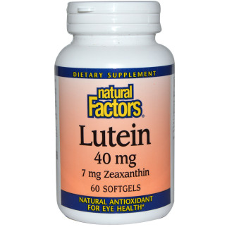 Лютеїн 40 мг Natural Factors Lutein 60 гелевих капсул - Інтернет-магазин спільних покупок ToGether