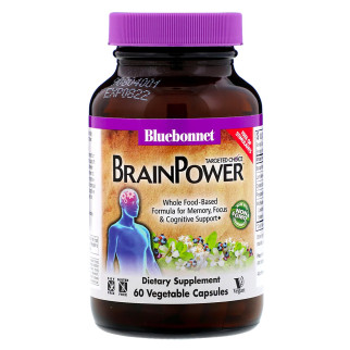 Комплекс підтримки для мозку Bluebonnet Nutrition Targeted Choice Brain Power 60 рослинних капсул - Інтернет-магазин спільних покупок ToGether