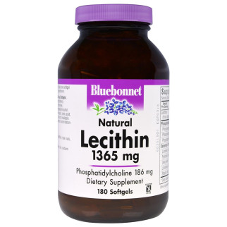 Натуральний Лецитин 1365мг, Bluebonnet Nutrition, 180 желатинових капсул - Інтернет-магазин спільних покупок ToGether