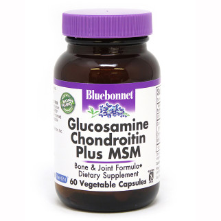 Глюкозамін & Хондроїтин & ЧСЧ Bluebonnet Nutrition 60 рослинних капсул - Інтернет-магазин спільних покупок ToGether