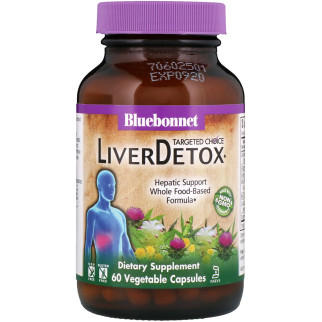 Комплекс для детоксикації печінки Bluebonnet Nutrition Liver Detox Targeted Choice 60 рослинних капсул - Інтернет-магазин спільних покупок ToGether