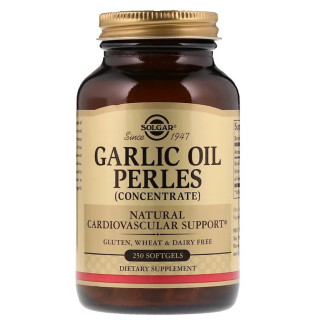 Часникова олія, Garlic Oil Perles Concentrate, Solgar, 250 гелевих капсул - Інтернет-магазин спільних покупок ToGether