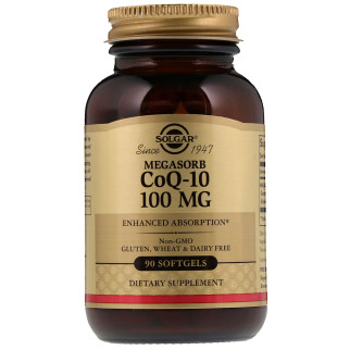 Коензим Q-10 (Megasorb CoQ-10), 100 mg, Solgar, 90 гелевих капсул - Інтернет-магазин спільних покупок ToGether