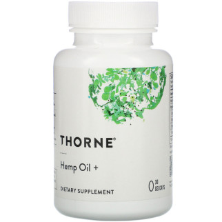 Конопляна олія, Thorne Research, 30 Гелевих капсул - Інтернет-магазин спільних покупок ToGether