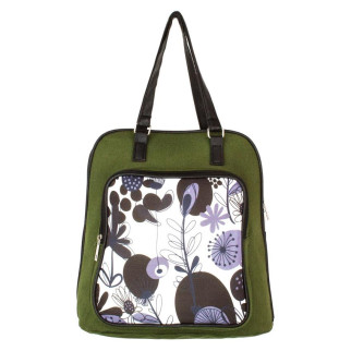 Рюкзак-сумка міський Can Vas Flolwer Зелений (21481) - Інтернет-магазин спільних покупок ToGether
