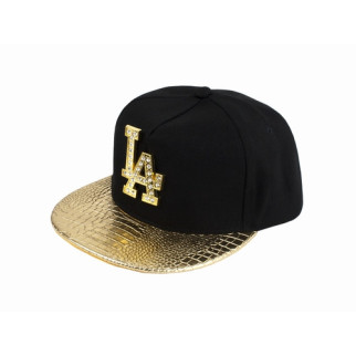 Бейсболка LA GLH Snapback Gold One sizе Чорний із золотистим (23240) - Інтернет-магазин спільних покупок ToGether